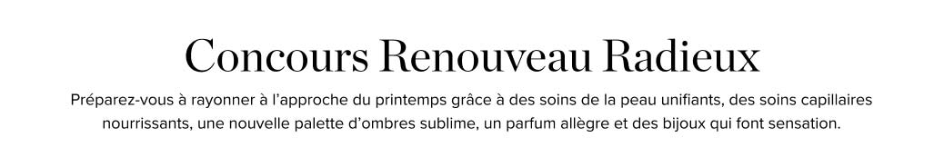 Concours Renouveau Radieux